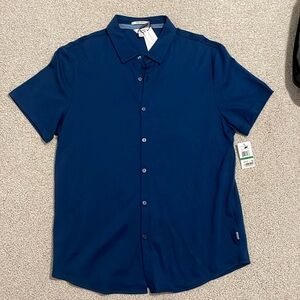 Calvin Klein, Men’s short sleeve button down, Size Large , NWT
